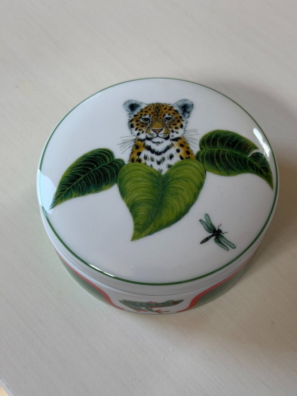 Lynn Chase Designs Rainforest Vista Alegre Porcelain Trinket Box